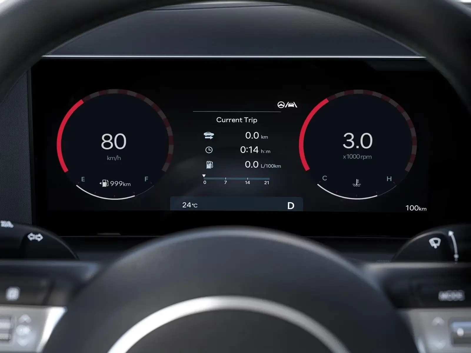 Hyundai tucson interior 2024 digital cluster phev