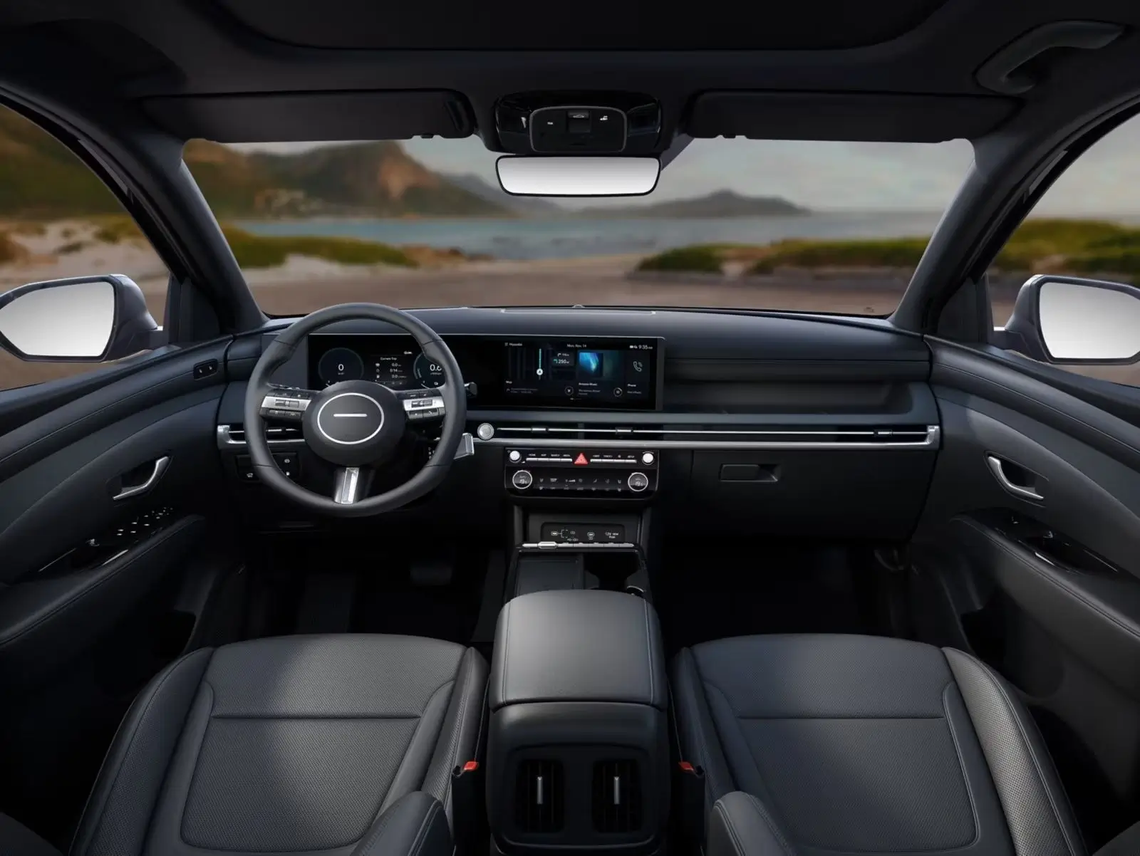 Hyundai tucson interior 2024 front view dashboard