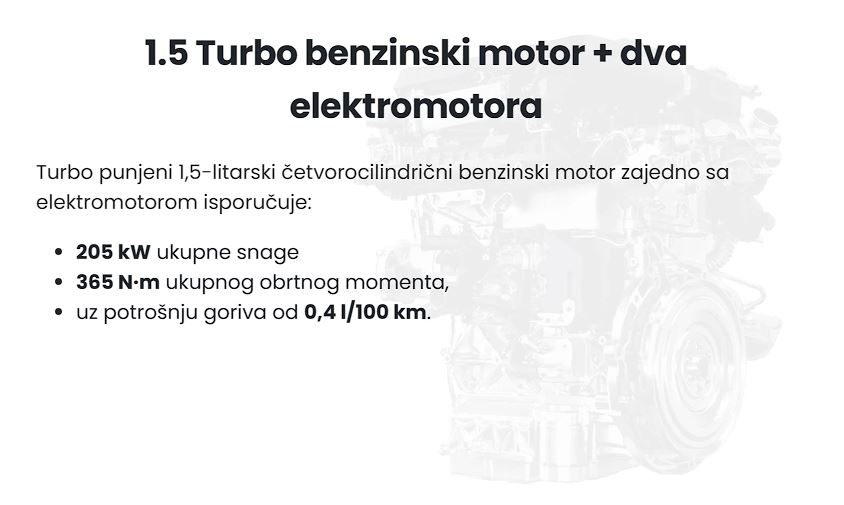 1.5 turbo ben motor+2el motora