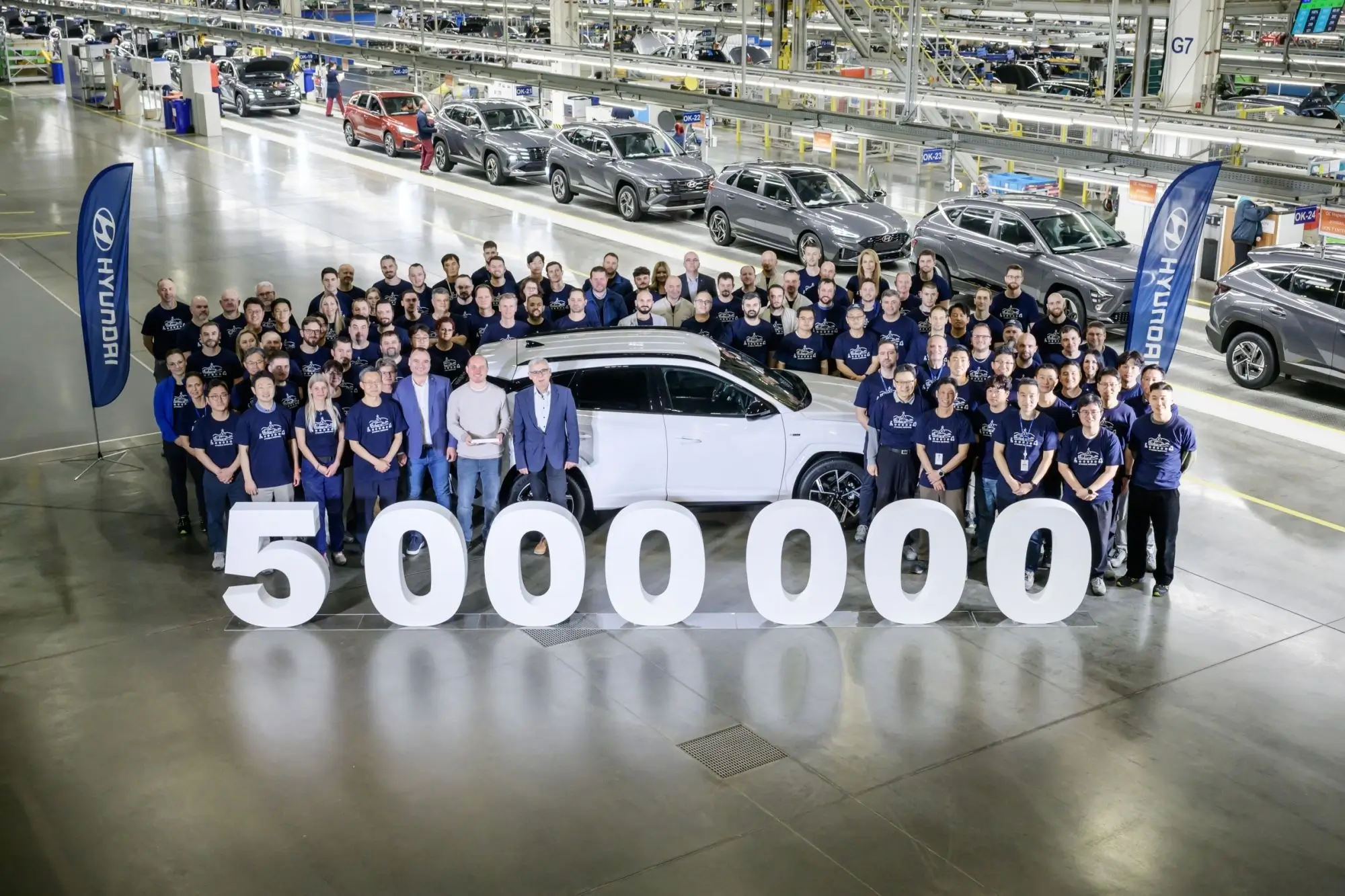 Hyundai in noovice has produced its 5 millionth ca